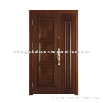 Exterior Door with Timber Core and Steel Veneer, Customization is Welcomed